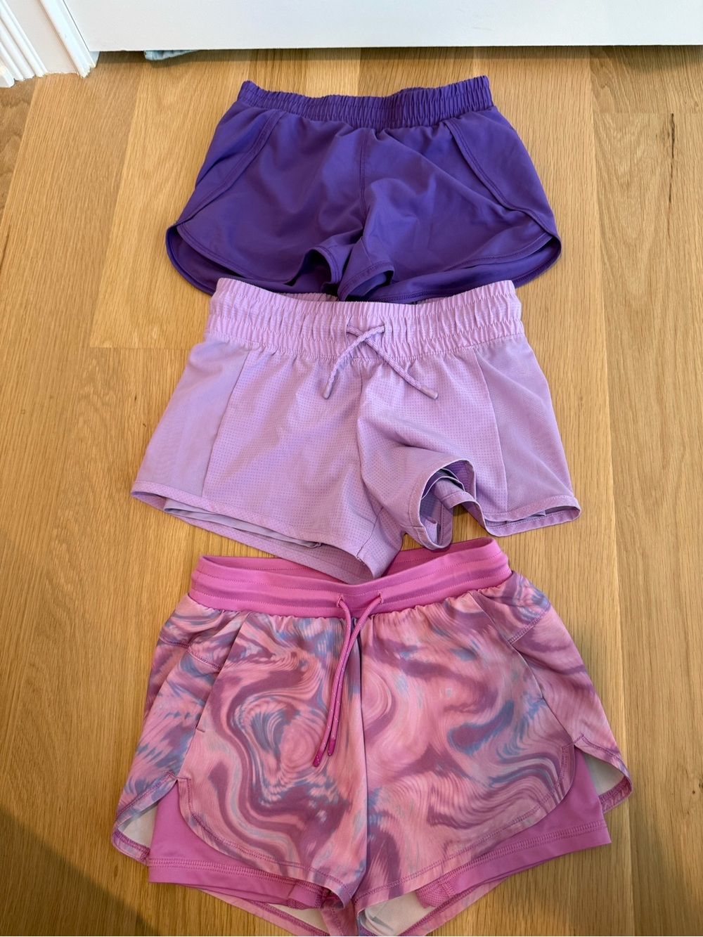 All in motion girls Athletic Shorts - Purple & Pink Mix